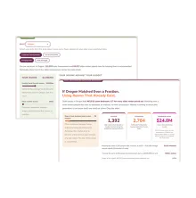 The two Value of a Match calculators side by side, showing state and household results
